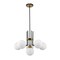 Z-Lite Parsons 6 Light Chandelier, Matte Black, Olde Brass & Opal 477-6MB-OBR - alternate 5